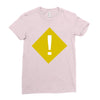 warning Ladies Fitted T-Shirt