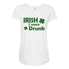 irish i were drunk Maternity Scoop Neck T-shirt