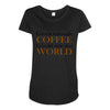 given enough coffee Maternity Scoop Neck T-shirt