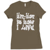 hip hop is how i live Ladies Fitted T-Shirt
