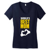 Worlds Best Mom Women's V-Neck T-Shirt