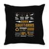 Born Sagittarius Multitasking Problem Solving Tees Throw Pillow