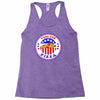 vote for pizza president democrat Racerback Tank