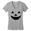face pumpkin Women's V-Neck T-Shirt
