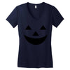 face pumpkin Women's V-Neck T-Shirt