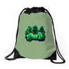 creeper squad Drawstring Bags