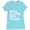 bono clayton edge mullen Ladies Fitted T-Shirt