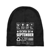 Born In September Baby Beanies