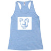 salvador dali face surrealist artist Racerback Tank