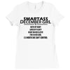 Smartass December Girl Ladies Fitted T-Shirt