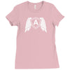 wings letter a Ladies Fitted T-Shirt