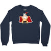 funny flashing naked nude christmas santa claus Crewneck Sweatshirt