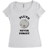 pluto never forget Women's Triblend Scoop T-shirt