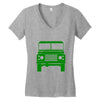 defender land rover Women's V-Neck T-Shirt