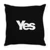 vote yes for scotland scottish independence Throw Pillow