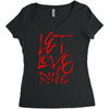 let love rule Women's Triblend Scoop T-shirt