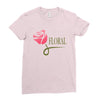 floral Ladies Fitted T-Shirt