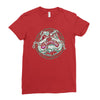 angry bulldog Ladies Fitted T-Shirt
