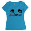 geeks vs nerds Women's Triblend Scoop T-shirt