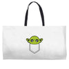 cute yoda pocket Weekender Totes