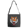 tiger bow tie Adjustable Strap Totes
