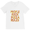 people suck pizza rules V-Neck Tee