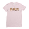 new! monkey Ladies Fitted T-Shirt