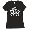 piston happy face Ladies Fitted T-Shirt