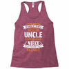 Super Cool Uncle Of A Freaking Awesome Niece Racerback Tank