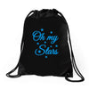 oh my stars adult Drawstring Bags