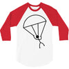 stick man skydiving 3/4 Sleeve Shirt