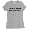 im not short funny t shirt humor nerd geek tee s 3xl Ladies Fitted T-Shirt