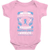 Never Underestimate the Strength of a Prostate Cancer Warrior Baby Bodysuit