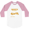 I'm a march woman I was born with my heart 3/4 Sleeve Shirt