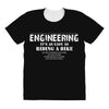 engineering it's as easy as riding a bike All Over Women's T-shirt