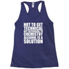 alcohol is a solution funny t shirt geek science alcohol shirt party b Racerback Tank