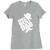 World's Best Dad Ever Ladies Fitted T-Shirt