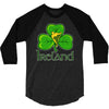 ireland shamrock 3/4 Sleeve Shirt