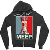 beaker meep poster, ideal birthday gift or present Zipper Hoodie