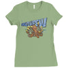 octopus with bubble gun goes pewpew Ladies Fitted T-Shirt