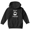 pot head coffee lover Youth Hoodie