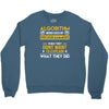 algorithm word used by programmers Crewneck Sweatshirt