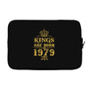kings are born in 1979 Laptop sleeve