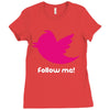 follow me Ladies Fitted T-Shirt