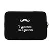 mustache u a question Laptop sleeve