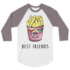 Burger and Fries Best Friends 3/4 Sleeve Shirt