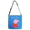 peppa pig aunt pig Adjustable Strap Totes
