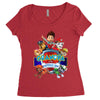 paw patrol birthday boy grandpa Women's Triblend Scoop T-shirt