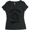 let's taco bout it Women's Triblend Scoop T-shirt