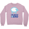 i m with herd Crewneck Sweatshirt